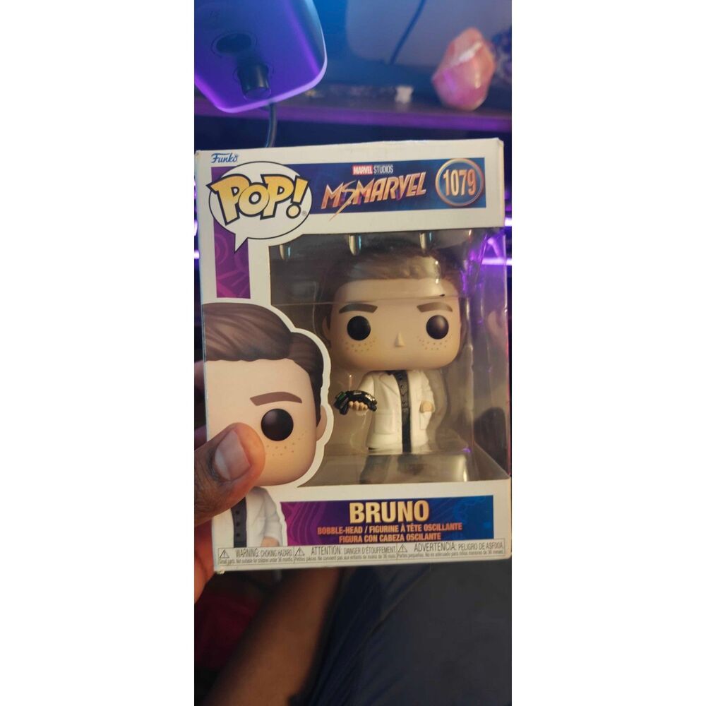 Funko Pop! Marvel: Ms. Marvel - Bruno 1079 Bobble Head NIB